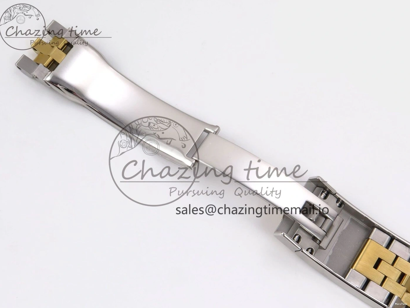 MiroTime 0127 Vibrant DateJust 41 126333 EWEF Best Edition YG Stick Dial on SS YG Jubilee Bracelet A 990